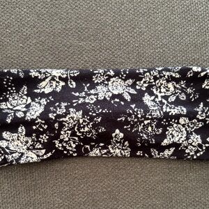 Floral Black and Cream Headband